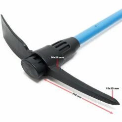 WILTEC Pioche De Terrassier Avec Manche En Verre Jardin Travaux De Terrassement Chantier De Construction -Outil de travail du sol Soldes 10094966 5