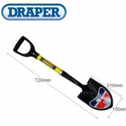 Minipelle Ronde Draper Avec Manche En Fibre De Verre -Outil de travail du sol Soldes 10307121 3