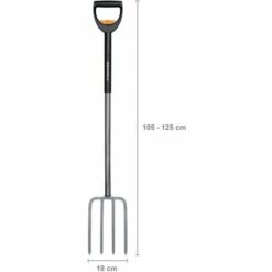 FISKARS® Fiskars Fourche à Bêcher Télescopique Pour Sol Dur Et Caillouteux, 4 Dents, Longueur Totale: 105-125 Cm, Acier Au Bore Haute Qualité, Noir/Argenté, SmartFit, 1000630 7 FISKARS® Fiskars Fourche à Bêcher Télescopique Pour Sol Dur Et Caillouteux, 4 Dents, Longueur Totale: 105-125 Cm, Acier Au Bore Haute Qualité, Noir/Argenté, SmartFit, 1000630 -Outil de travail du sol Soldes 10641600 3