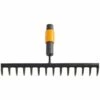FISKARS® Fiskars Râteau à Dents Courbes, 14 Dents, Tête D'outil QuikFit, Largeur: 36 Cm, Acier Au Carbone, Noir/Orange, QuikFit, 1000653 -Outil de travail du sol Soldes 10641607 1