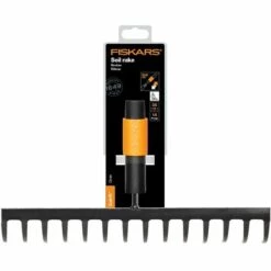 FISKARS® Fiskars Râteau à Dents Courbes, 14 Dents, Tête D'outil QuikFit, Largeur: 36 Cm, Acier Au Carbone, Noir/Orange, QuikFit, 1000653 -Outil de travail du sol Soldes 10641607 3