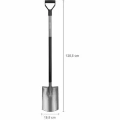 FISKARS® Fiskars Bêche à Bord Rond Pour Sol Meuble Et Peu Caillouteux, Longueur: 125 Cm, Acier Au Bore Haute Qualité, Gris/Noir, Ergonomic, 1001411 -Outil de travail du sol Soldes 10641626 3