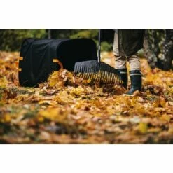 Fiskars Balai à Feuilles, 25 Dents, Largeur: 52 Cm, Dents En Plastique/Manche En Aluminium, Noir/Orange, Taille: L, Solid, 1003465 -Outil de travail du sol Soldes 10641648 3