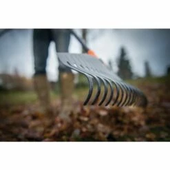 Fiskars Balai à Feuilles, 25 Dents, Largeur: 52 Cm, Dents En Plastique/Manche En Aluminium, Noir/Orange, Taille: L, Solid, 1003465 -Outil de travail du sol Soldes 10641648 4