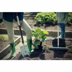 Fiskars Bêche à Bord Pointu Pour Sol Dur Et Caillouteux, Longueur: 105 Cm, Lame En Acier De Qualité/Manche En Aluminium, Noir/Blanc, Light, 1019605 -Outil de travail du sol Soldes 10641677 4