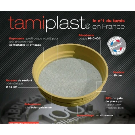 TAMIS PLASTIQUE ' TAMIPLAST' SOFOP TALIAPLAST POUR PROFESSIONNEL N°6- 370502-- 3 TAMIS PLASTIQUE ' TAMIPLAST' SOFOP TALIAPLAST POUR PROFESSIONNEL N°6- 370502--