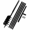 HELLOSHOP26 Bêche Et Tarière Manuelle 150 Mm Avec Rallonge 5 M Acier Outils Garage Atelier Bricolage -Outil de travail du sol Soldes 1436623 1