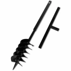 HELLOSHOP26 Bêche Et Tarière Manuelle 150 Mm Avec Rallonge 5 M Acier Outils Garage Atelier Bricolage -Outil de travail du sol Soldes 1436623 3