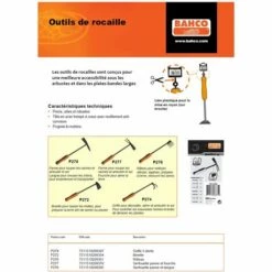 Petit Râteau Poignée Bimatière 440mm Bahco P276 -Outil de travail du sol Soldes 14903358 2