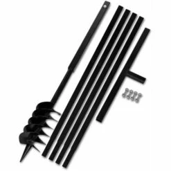 HOMMOO Beche Et Tariere Manuelle 120 Mm Avec Rallonge Meche Tariere 5 M HDV14932