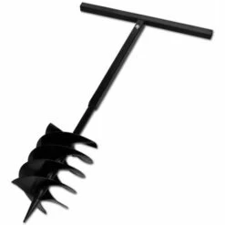 HOMMOO Beche Et Tariere Manuelle 200 Mm Avec Rallonge 5 M Acier HDV14944 -Outil de travail du sol Soldes 25077150 5