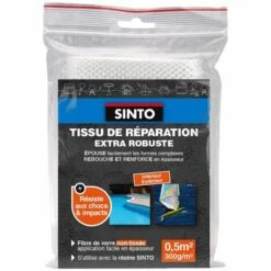 Tissu De Réparation Extra Robuste En Fibre De Verre Non Tissée 0.5m² SINTO
