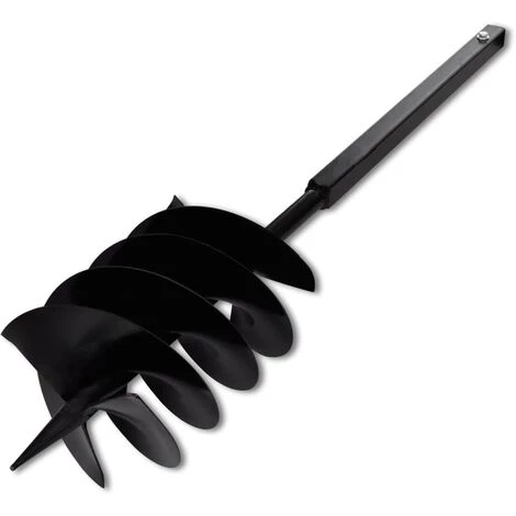 TRUE DEAL Tarière De Sol Avec Manche 200 Mm Et Tube D'extension 9 M Acier 6 TRUE DEAL Tarière De Sol Avec Manche 200 Mm Et Tube D'extension 9 M Acier – Image 4