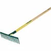 RÂTEAU FORGÉ DENTS DROITES 16 DENTS MANCHE BOIS LEBORGNE - 376162-- -Outil de travail du sol Soldes 27200638 1