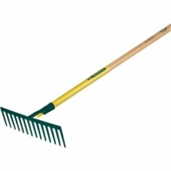 RÂTEAU FORGÉ DENTS DROITES 16 DENTS MANCHE BOIS LEBORGNE - 376162--