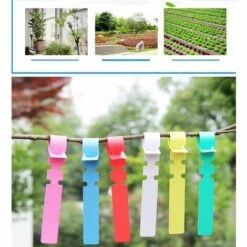 Betterlife Étiquettes De Semis, étiquettes De Jardinage, étiquettes De Jeu De Bagues, étiquettes De Fleurs (100 Feuilles D'étiquettes De Jeu De Bagues: Bleu) -Outil de travail du sol Soldes 30083029 4