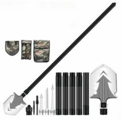 COOFIX Pelle Pliante Multifonction, Kit D'outils De Jardin Domestique, équipement De Camping Survie En Plein Air Pelle Militaire