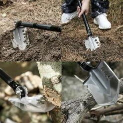 COOFIX Pelle Pliante Multifonction, Kit D'outils De Jardin Domestique, équipement De Camping Survie En Plein Air Pelle Militaire -Outil de travail du sol Soldes 31061789 4