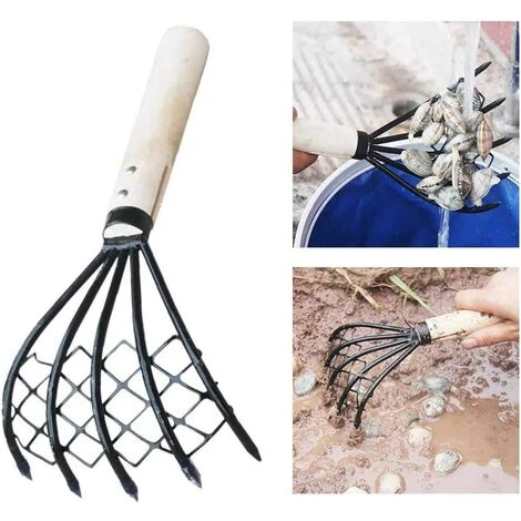 BETTERLIFE Râteaux, Outils De Creusement, Outils Pour Fruits De Mer De Jardin, Déboucher Les Gouttières De Jardin, Enlever Les Pierres 7 BETTERLIFE Râteaux, Outils De Creusement, Outils Pour Fruits De Mer De Jardin, Déboucher Les Gouttières De Jardin, Enlever Les Pierres – Image 5