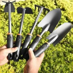 BETTERLIFE Ensemble Outils Jardinage,Outils De Jardin En Têtes Robustes Acier Carbone Et Poignées Ergonomiques,avec Pelles,Transplanteur,Râteau à Main,Désherbeurs Manuels,Binette Pour Jardin,Ferme,Pelouse -Outil de travail du sol Soldes 31507916 4