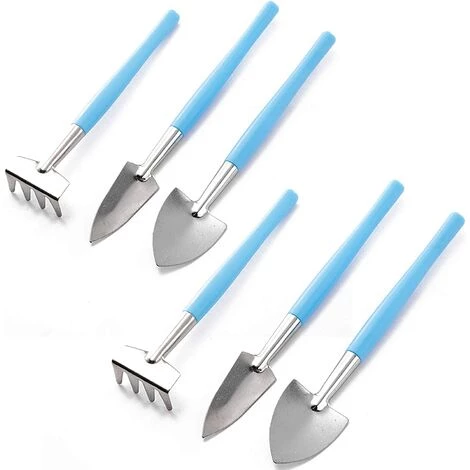 ABCRITAL Ensemble Mini Outils De Jardinage, 6 Pcs/Set Mini Outil De Jardinage - Mini Râteau, Truelle Et Pelle Pour Pot De Fleurs, Succulentes, Plants, Bonsaï Et Plantation 3 ABCRITAL Ensemble Mini Outils De Jardinage, 6 Pcs/Set Mini Outil De Jardinage - Mini Râteau, Truelle Et Pelle Pour Pot De Fleurs, Succulentes, Plants, Bonsaï Et Plantation