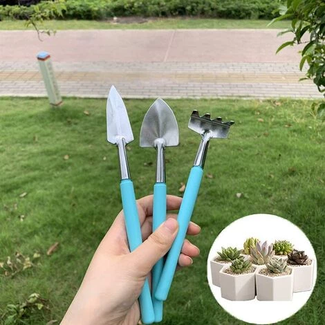 ABCRITAL Ensemble Mini Outils De Jardinage, 6 Pcs/Set Mini Outil De Jardinage - Mini Râteau, Truelle Et Pelle Pour Pot De Fleurs, Succulentes, Plants, Bonsaï Et Plantation 6 ABCRITAL Ensemble Mini Outils De Jardinage, 6 Pcs/Set Mini Outil De Jardinage - Mini Râteau, Truelle Et Pelle Pour Pot De Fleurs, Succulentes, Plants, Bonsaï Et Plantation – Image 4