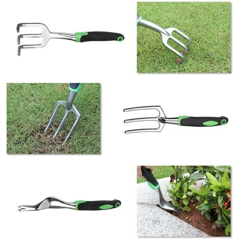 DEVENIRRICHE Ensemble D'outils De Jardin, Ensemble D'outils à Main En Acier Inoxydable De 9 Pièces Ensemble D'accessoires De Pulvérisation De Sac à Provisions De Jardin 4 DEVENIRRICHE Ensemble D'outils De Jardin, Ensemble D'outils à Main En Acier Inoxydable De 9 Pièces Ensemble D'accessoires De Pulvérisation De Sac à Provisions De Jardin – Image 2