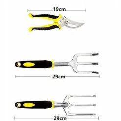 ILoveMilan Ensemble De 7 Pièces + Gants + Tasse, Ensemble D'outils De Plantation De Jardinage, Outil De Plantation De Fleurs, Outil De Fleurs En Pot Ménager, Vert -Outil de travail du sol Soldes 33540737 4