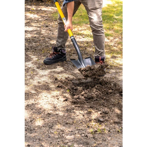 Pelle Carrée Manche Fibre De Verre Poignée Confort - Suan - Jaune 6 Pelle Carrée Manche Fibre De Verre Poignée Confort - Suan - Jaune – Image 4