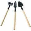 ILoveMilan 3 Outils De Jardin, Petit Râteau à Pelle Et Plantes En Pot à Manche En Bois En Forme De Pelle, Outils De Sécurité Pour Enfants Jardin Intérieur Et Extérieur -Outil de travail du sol Soldes 33994324 1