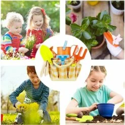 Betterlife Outils De Jardinage Pour Enfants, Jeu De Plantes De Jardin Miniature Pour Enfants, Ensemble De Jouets De Jardinage Pour Enfants -Outil de travail du sol Soldes 34185969 5