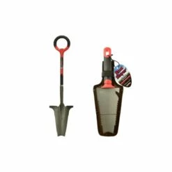 ROOT SLAYER Venteo - Pack Duo - RootSlayer™ - Noir - Adulte - Outils Jardin - Bêche - Transplantoir - Acier De Carbone - Manche 360° - Noir Et Rouge