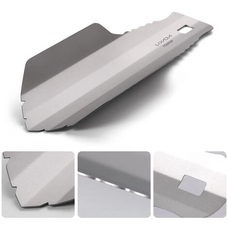 LIXADA Pelle A Main De Jardin En Titane, Sac A Dos De Randonnee De Camping En Plein Air Pelle A Outils En Titane Pur 6 LIXADA Pelle A Main De Jardin En Titane, Sac A Dos De Randonnee De Camping En Plein Air Pelle A Outils En Titane Pur – Image 4