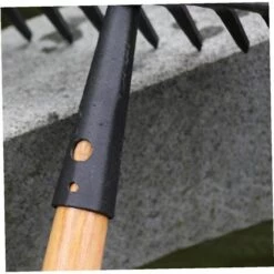 DEVENIRRICHE Jardin Rateau Pour Rake Main Pelouses Métal 14 Dents Feuilles Mortes En Vrac Sol Outil De Jardin Pour Jardinage Ferme -Outil de travail du sol Soldes 38688933 5