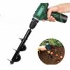 THSINDE Foret à Vis Sans Fin Pour La Plantation 4 * 45 Cm Mise à Niveau De La Tarière De Jardin Foret En Spirale Planteur D'ampoules Tarière Post Hole Digger Jardin Spirale De Trou De Forage Tarière De Plantation Tarière Pour Perceuse Hexagonale Arbre Solide