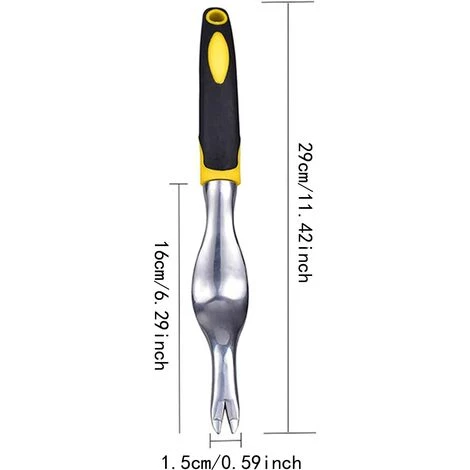 PERLE RARE Outil De Suppression De Pissenlit à Main En Acier Inoxydable, Outil De Suppression De Semis De Jardinage Manuel 5 PERLE RARE Outil De Suppression De Pissenlit à Main En Acier Inoxydable, Outil De Suppression De Semis De Jardinage Manuel – Image 3