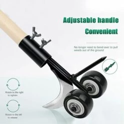 PERLE RARE Outil De Désherbage Manuel, Outil De Désherbage De Jardin Manuel à Roues, Utilisé Pour Nettoyer Les Sols, Les Blocs, Les Terrasses Et Les Pelouses -Outil de travail du sol Soldes 42497364 3