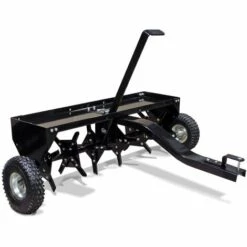 WILTEC Aérateur Scarificateur Tainé Tracteur Tondeuse Largeur De Travail 120cm Profondeur De Travail 7,6cm