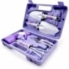 ELLE Outils De Jardinage 5 PCS Avec Transplantoirs Ciseaux Herse Anti-rouille Pulvérisateur Et Boîte (Violet) -Outil de travail du sol Soldes 44424743 1