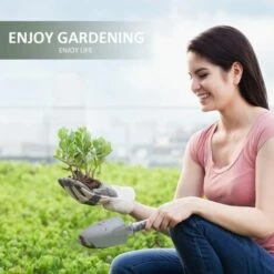 ELLE Outils De Jardinage 5 PCS Avec Transplantoirs Ciseaux Herse Anti-rouille Pulvérisateur Et Boîte (Violet) -Outil de travail du sol Soldes 44424743 3