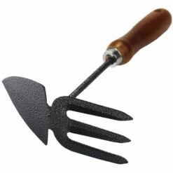 Double Binette à 2 Dents Pour Ameublir Le Sol, Largeur De Travail 6 Cm, Forme Pointue, Poignée Ergonomique, Protection Contre La Corrosion 25cm Fontainebleau -Outil de travail du sol Soldes 45644210 5