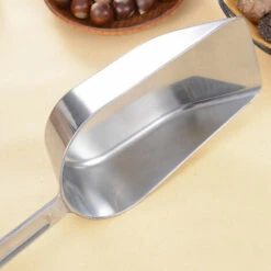 Pelle Alimentaire Cuillère à Glace Pelle En Acier Inoxydable Pelles à Nourriture Pelle De Sucrerie Multifonction à Glace Grain Patisserie Sucre Bonbons Pour Mariages Fêtes Bar Cuisine 30.5*8cm Fontainebleau Argent -Outil de travail du sol Soldes 45644212 2