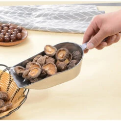 Pelle Alimentaire Cuillère à Glace Pelle En Acier Inoxydable Pelles à Nourriture Pelle De Sucrerie Multifonction à Glace Grain Patisserie Sucre Bonbons Pour Mariages Fêtes Bar Cuisine 30.5*8cm Fontainebleau Argent -Outil de travail du sol Soldes 45644212 5