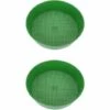 Tamis De Jardin Tamis De Sol Maille En Plastique Succulentes Outil De Tamis De Gravier 20.8*18.4cm Fontainebleau 2Pcs Vert