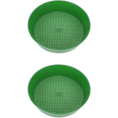 Tamis De Jardin Tamis De Sol Maille En Plastique Succulentes Outil De Tamis De Gravier 20.8*18.4cm Fontainebleau 2Pcs Vert 3 Tamis De Jardin Tamis De Sol Maille En Plastique Succulentes Outil De Tamis De Gravier 20.8*18.4cm Fontainebleau 2Pcs Vert