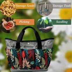 Sac De Rangement Pour Outils, Sac De Transport Pour Porte - Outils De Jardin, Utilisé Pour Boîte à Outils, Outils Lourds Intérieurs Et Extérieurs, Sac De Rangement 34.3*17.2*30.5cm Fontainebleau -Outil de travail du sol Soldes 45792004 5