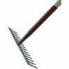 MERMIER Râteau De Jardin 14 Dents Droites | Avec Manche Bois 1,5 M -Outil de travail du sol Soldes 45888661 1
