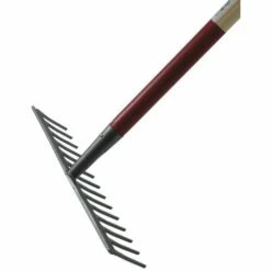 MERMIER Râteau De Jardin 14 Dents Droites | Avec Manche Bois 1,5 M