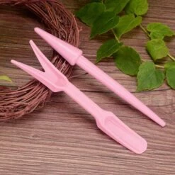 GDRHVFD 5Pcs Usine Repiquage Outils Set Plastique Pelle Jardinage Perforateur Pelle Truelle Godet Brosse Cuillère Jardinage Fournitures Set - Rose -Outil de travail du sol Soldes 45970981 2
