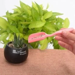 GDRHVFD 5Pcs Usine Repiquage Outils Set Plastique Pelle Jardinage Perforateur Pelle Truelle Godet Brosse Cuillère Jardinage Fournitures Set - Rose -Outil de travail du sol Soldes 45970981 3